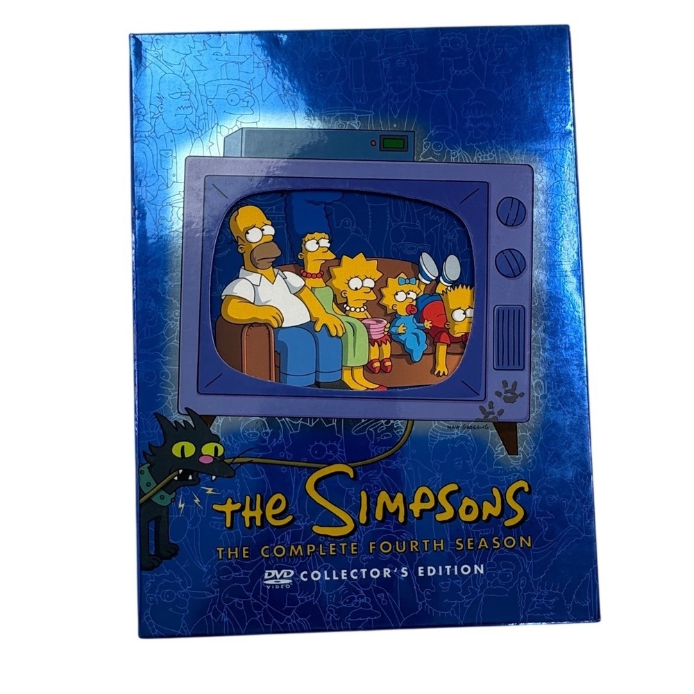 The Simpsons The Complete Fourth Season DVD 4-Disc Collector's Edition Blue Box